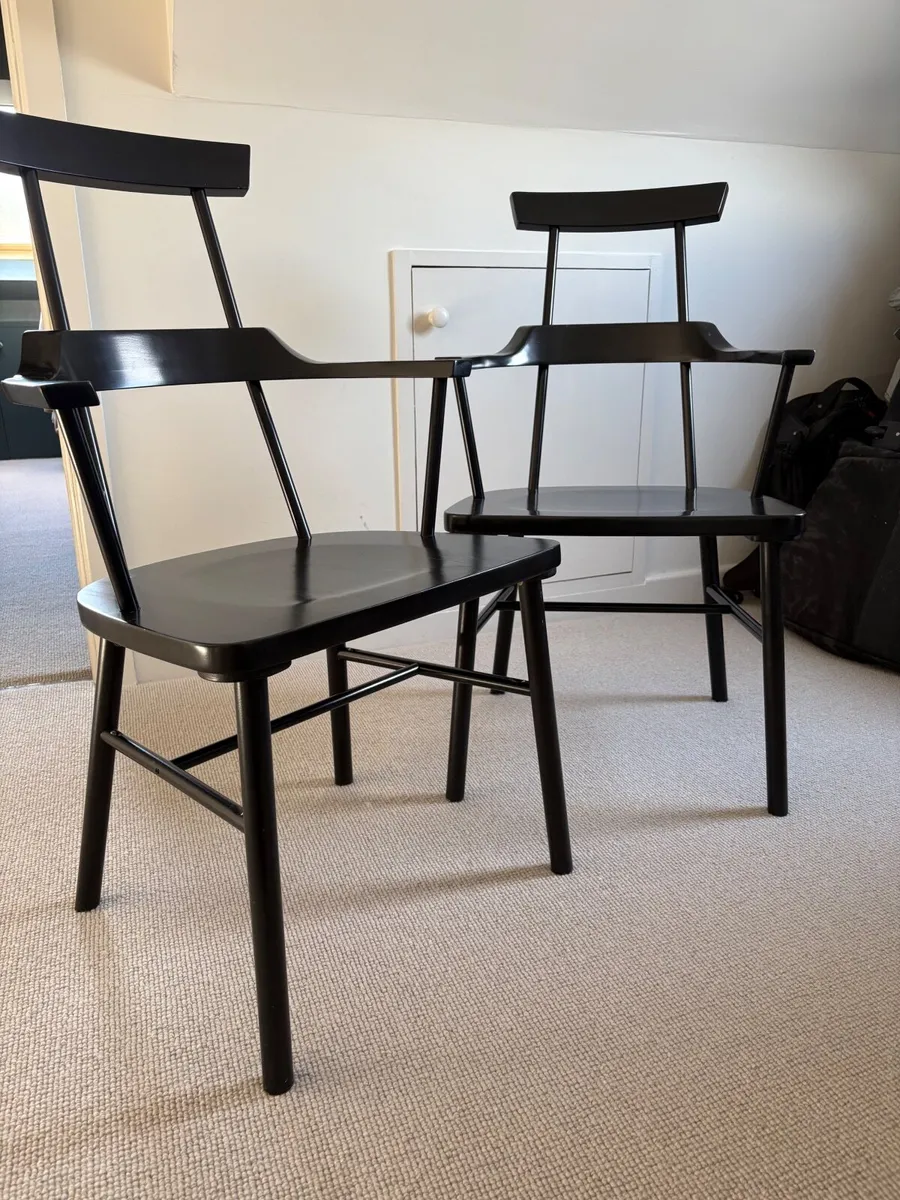 Pair  IKEA PS 2012 Black chairs Ebba Strandmark - Image 1