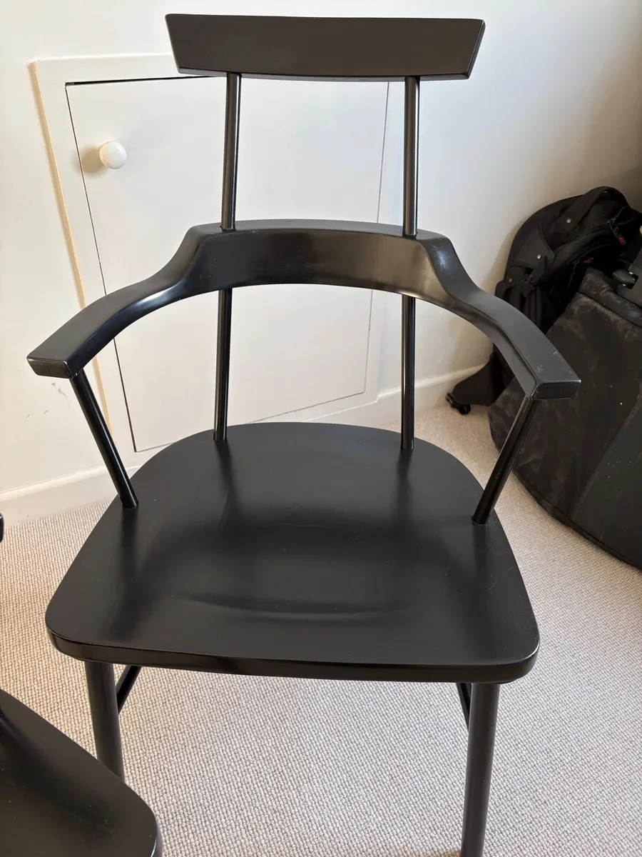 Pair  IKEA PS 2012 Black chairs Ebba Strandmark - Image 2