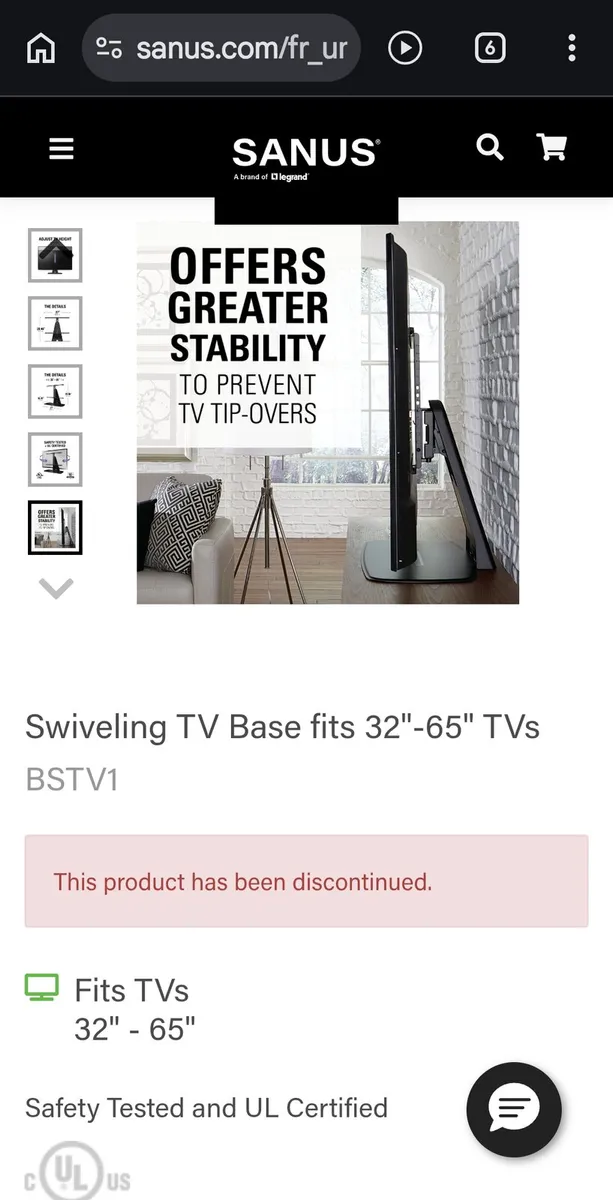 Sanus tv stand - Image 4