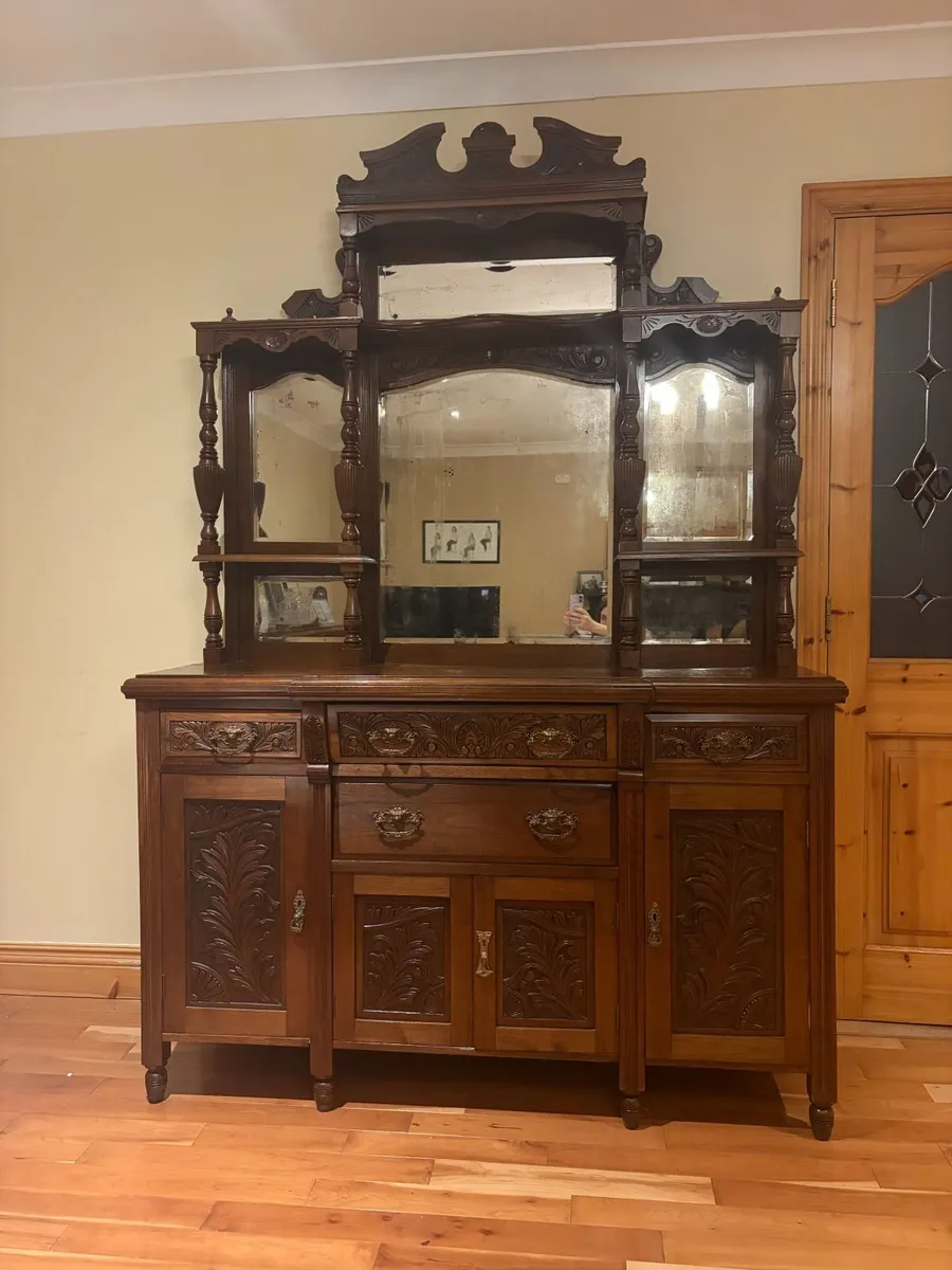 Antique Victorian-Style Mirrored Sideboard/Dresser - Image 1