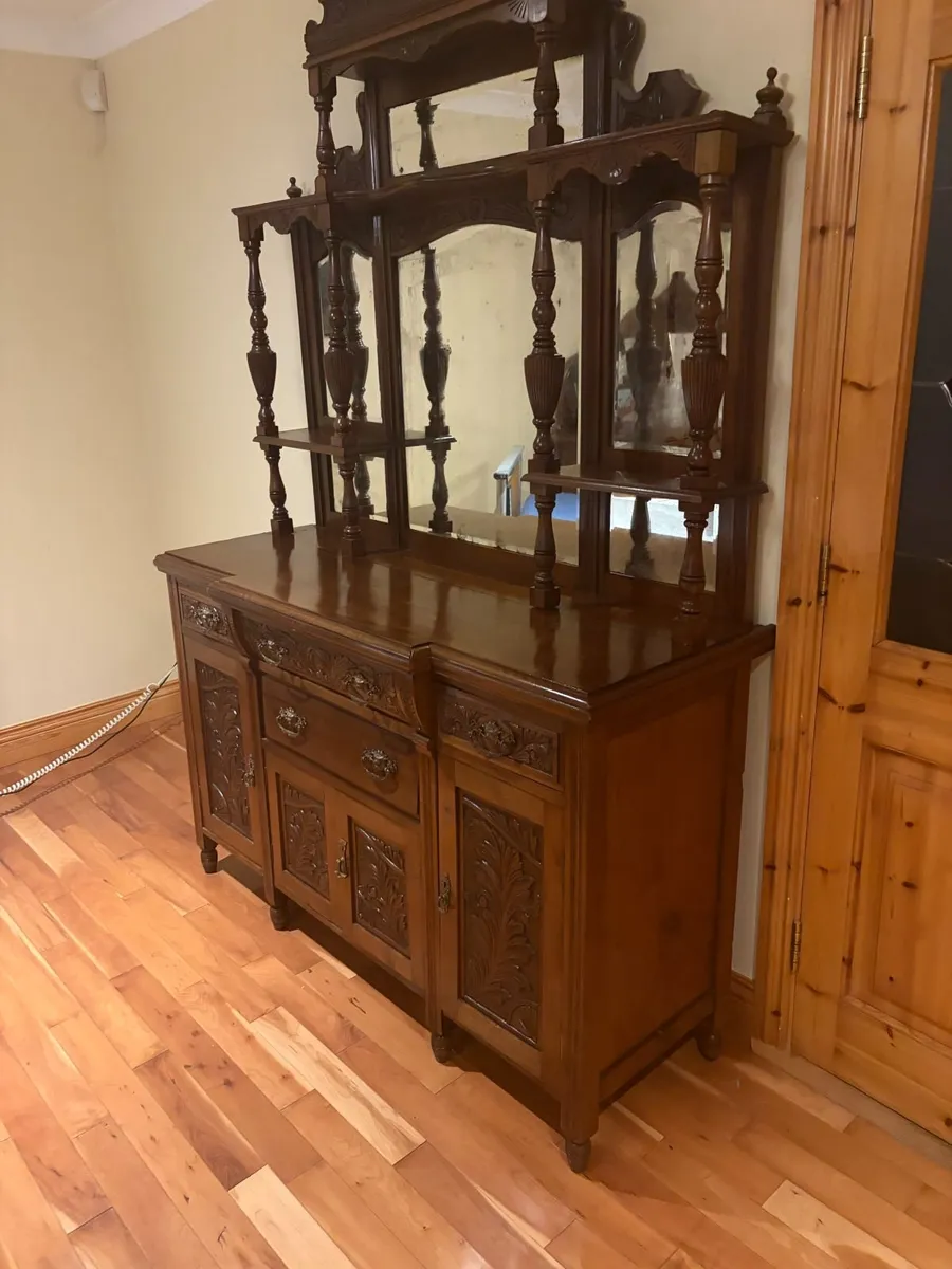 Antique Victorian-Style Mirrored Sideboard/Dresser - Image 2