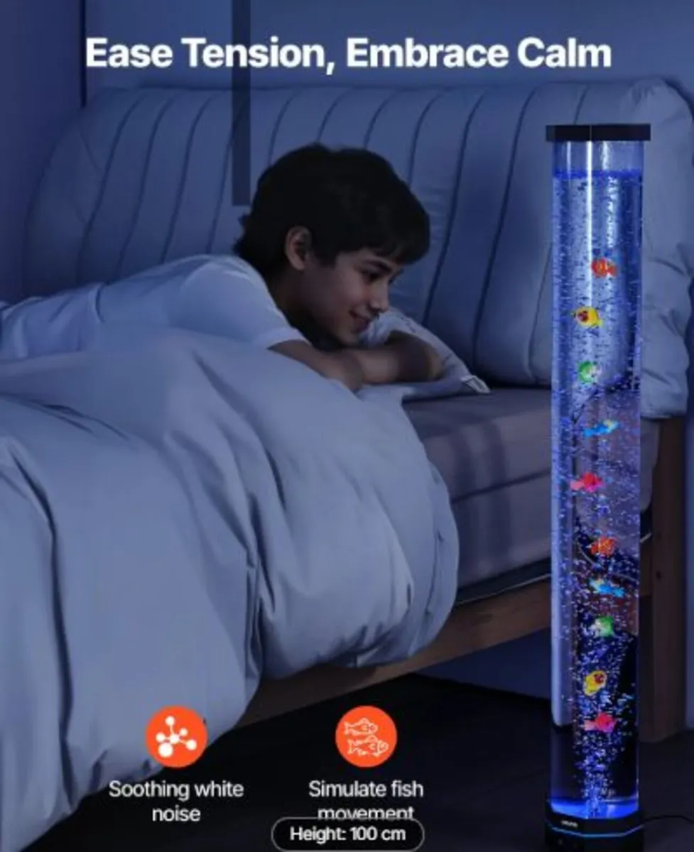 Bubble Tube Lamp 16 Color 1m Sensory Aquarium Lamp - Image 2