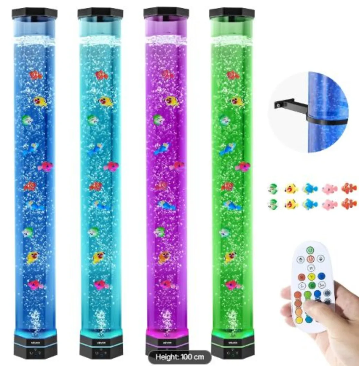 Bubble Tube Lamp 16 Color 1m Sensory Aquarium Lamp - Image 1