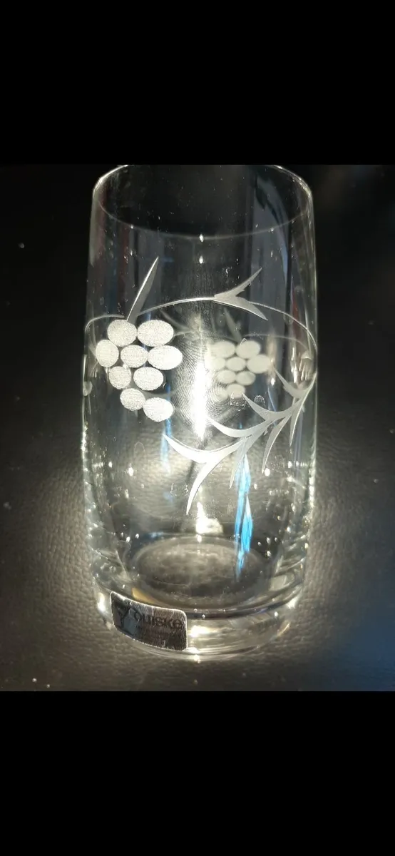 Duiske Irish Handcut glass highball tumbler x 4 - Image 1