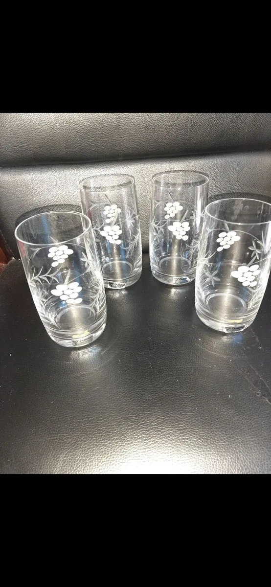 Duiske Irish Handcut glass highball tumbler x 4 - Image 4