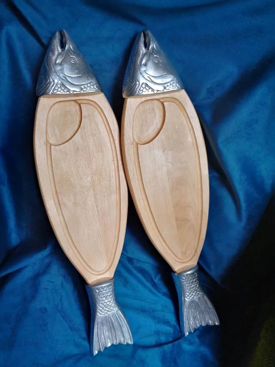 fish platter set of two - Image 1