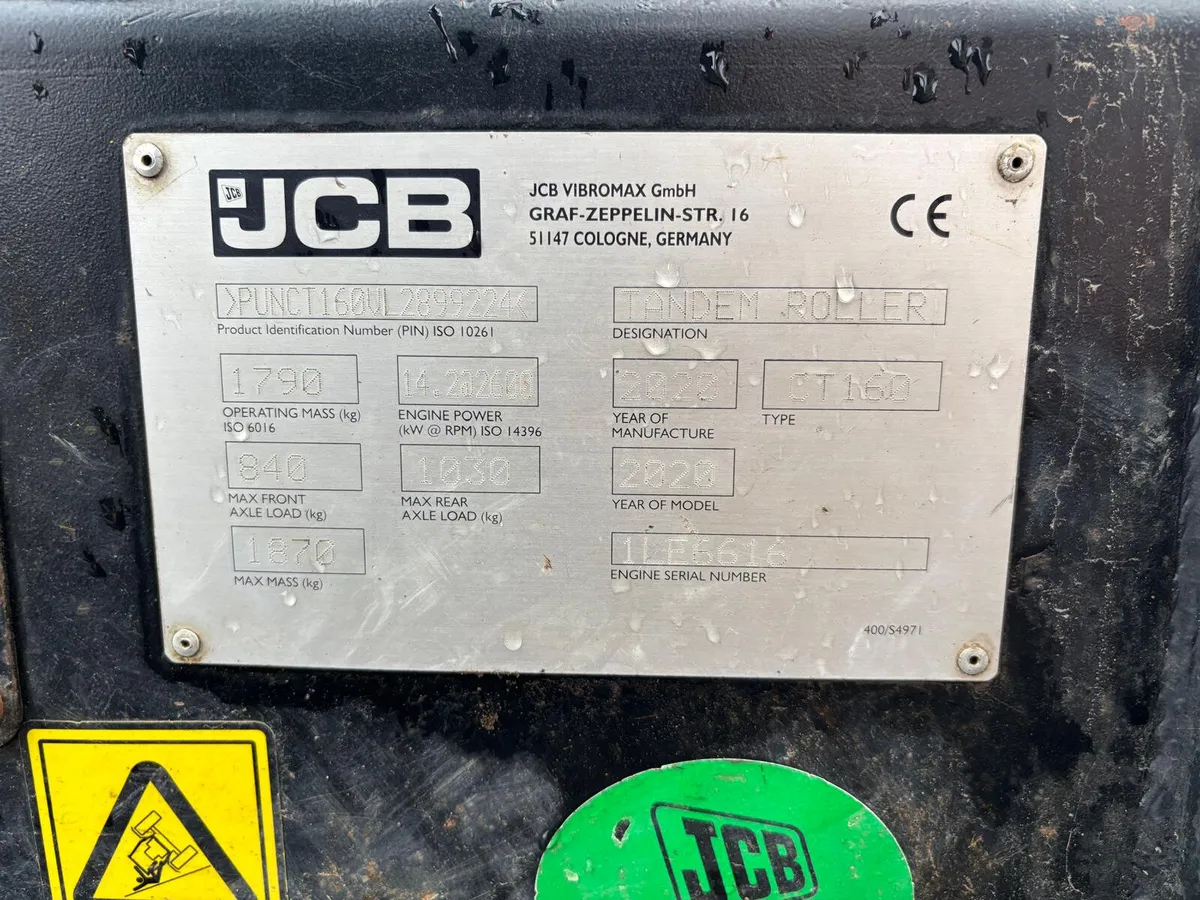 2020 JCB CT160-100 Roller - Image 4