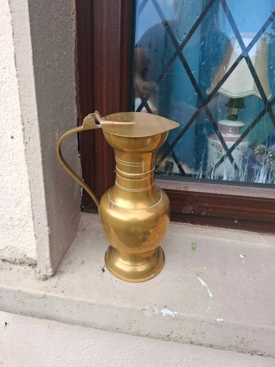 Large brass jug pitcher postage possible - Image 1