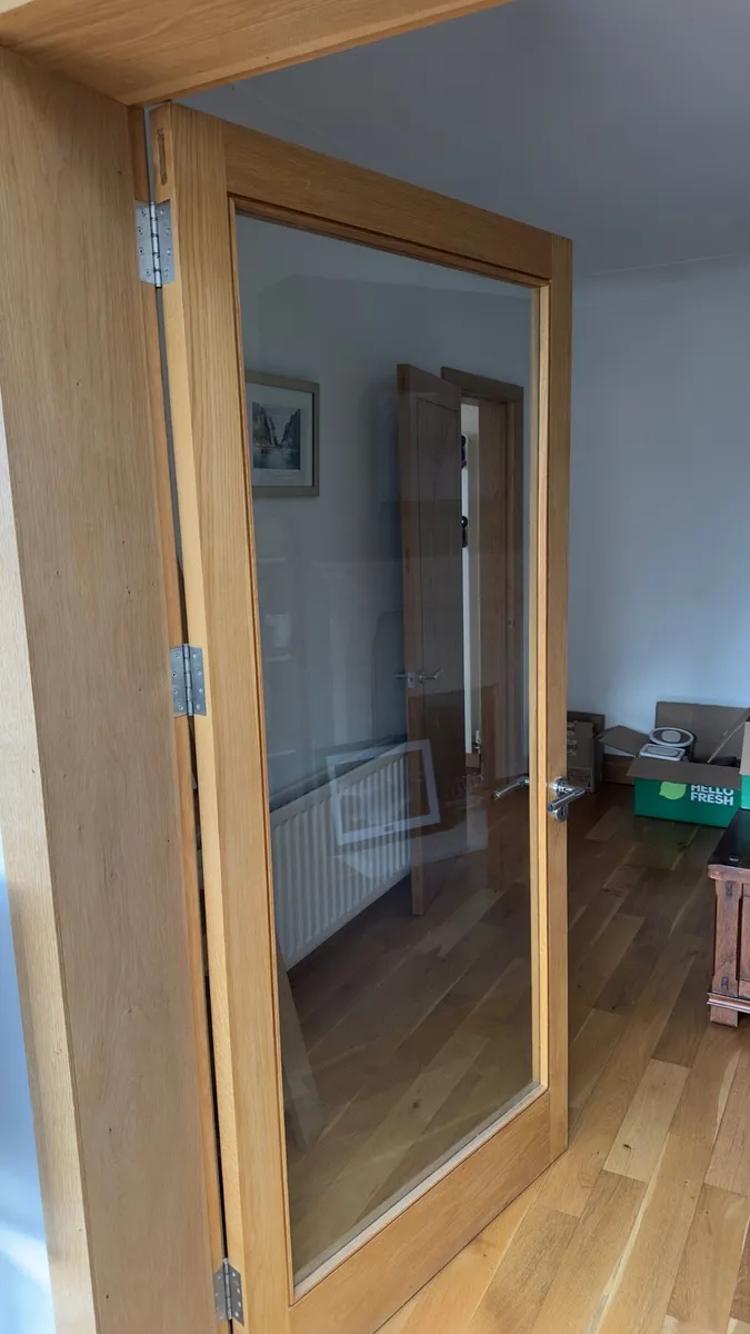 Oak and glass internal doors - Image 2
