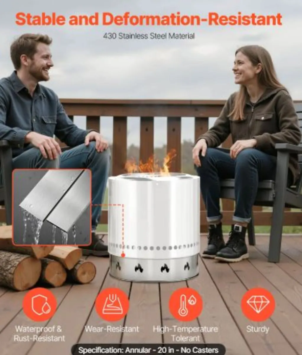 Fire Pit Stand for Solo Stove Bonfire, 49.5 cm - Image 2