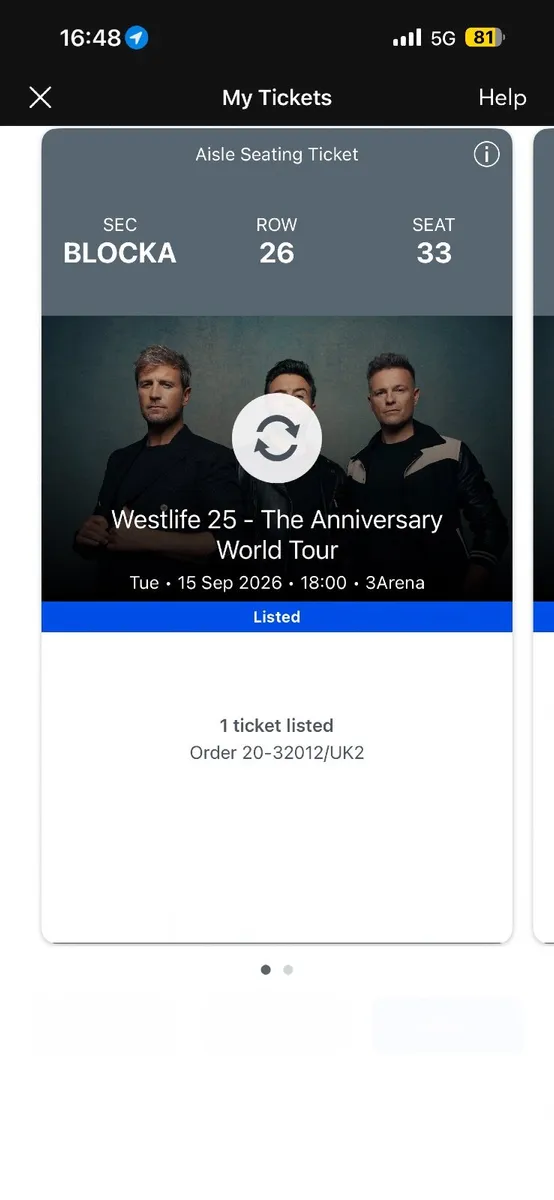 Westlife tickets