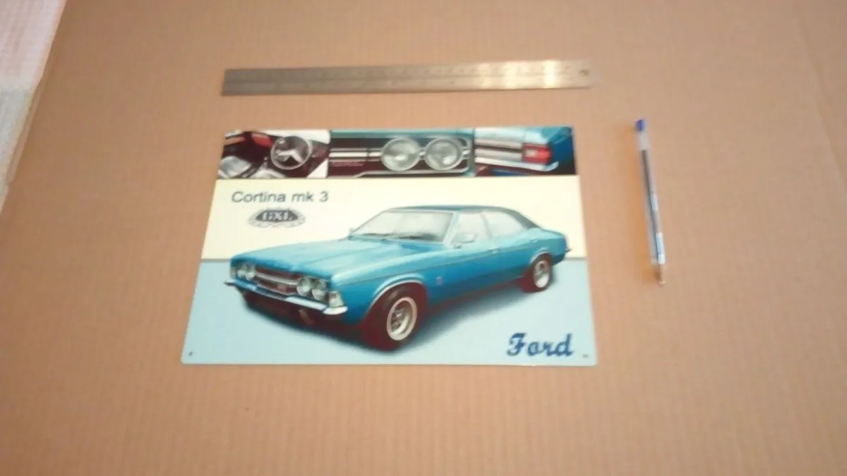 Ford Cortina sign classic car sign - Image 1