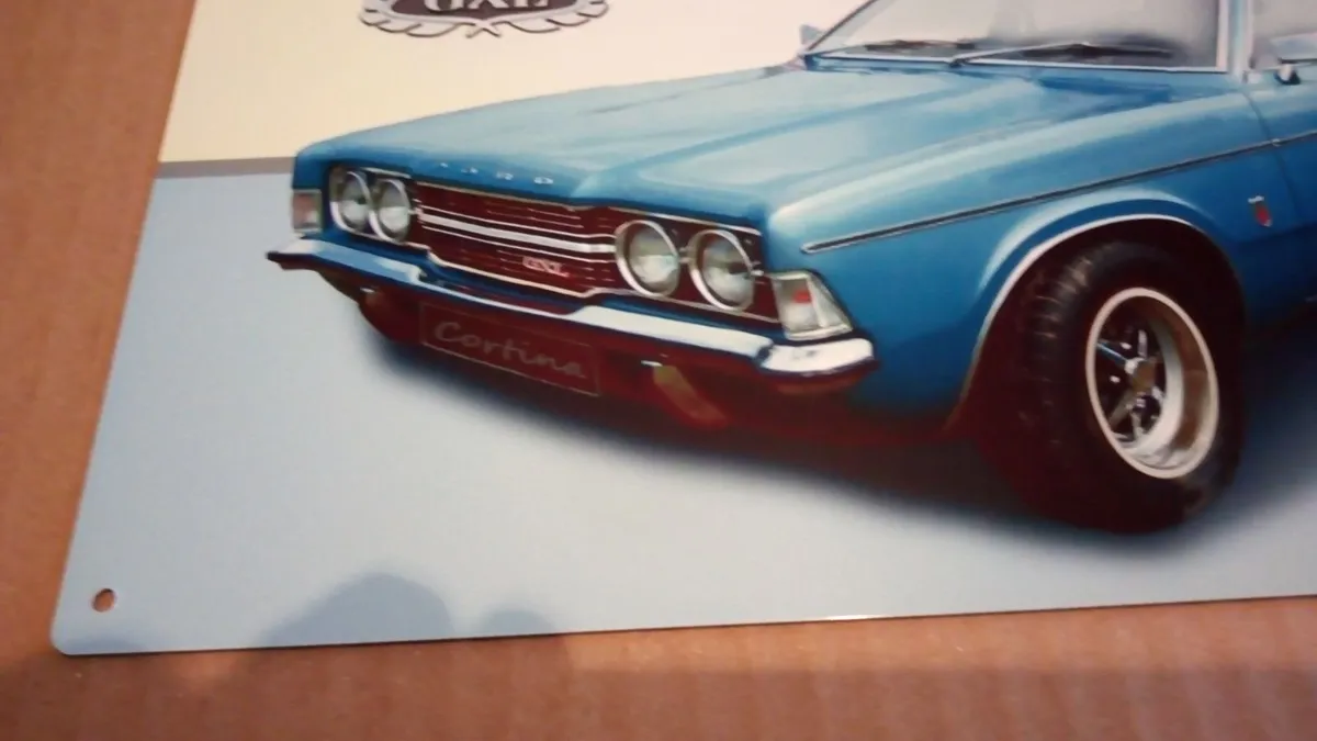 Ford Cortina sign classic car sign - Image 3