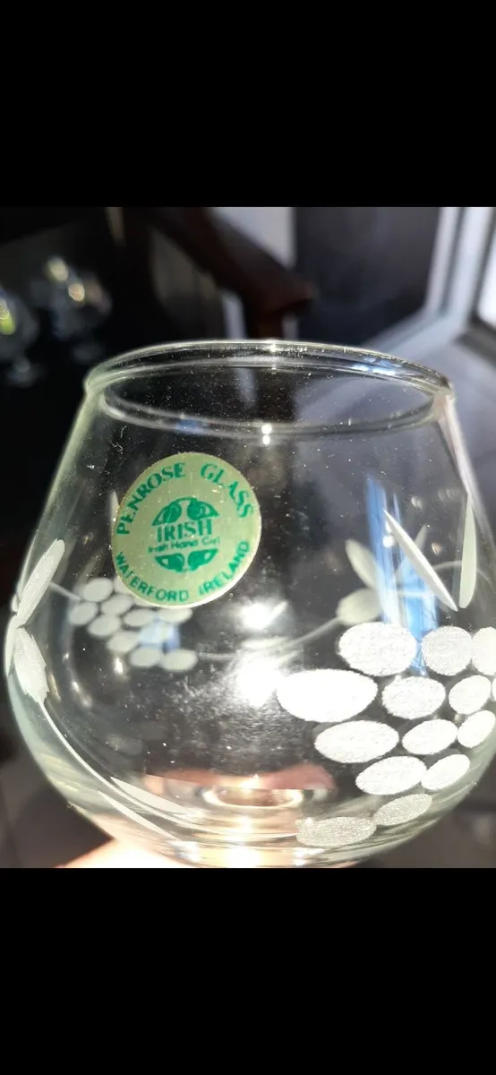 5 x sherry or brandy glass from Penrose Glass - Image 3