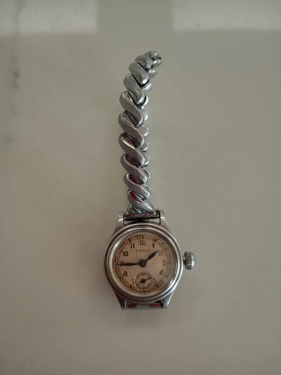 Rare Vintage 1930s Eterna Art Deco Wrist watch - Image 3