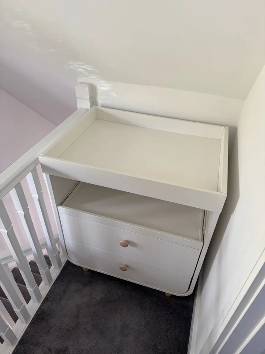 Baby Changing Table with Drawers: Ikea MYLLRA - Image 2