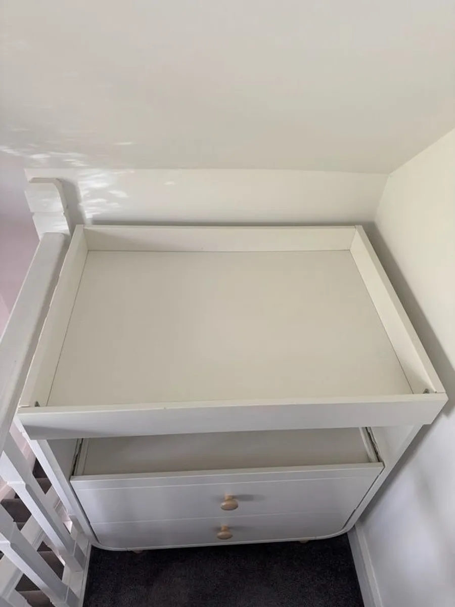 Baby Changing Table with Drawers: Ikea MYLLRA - Image 3