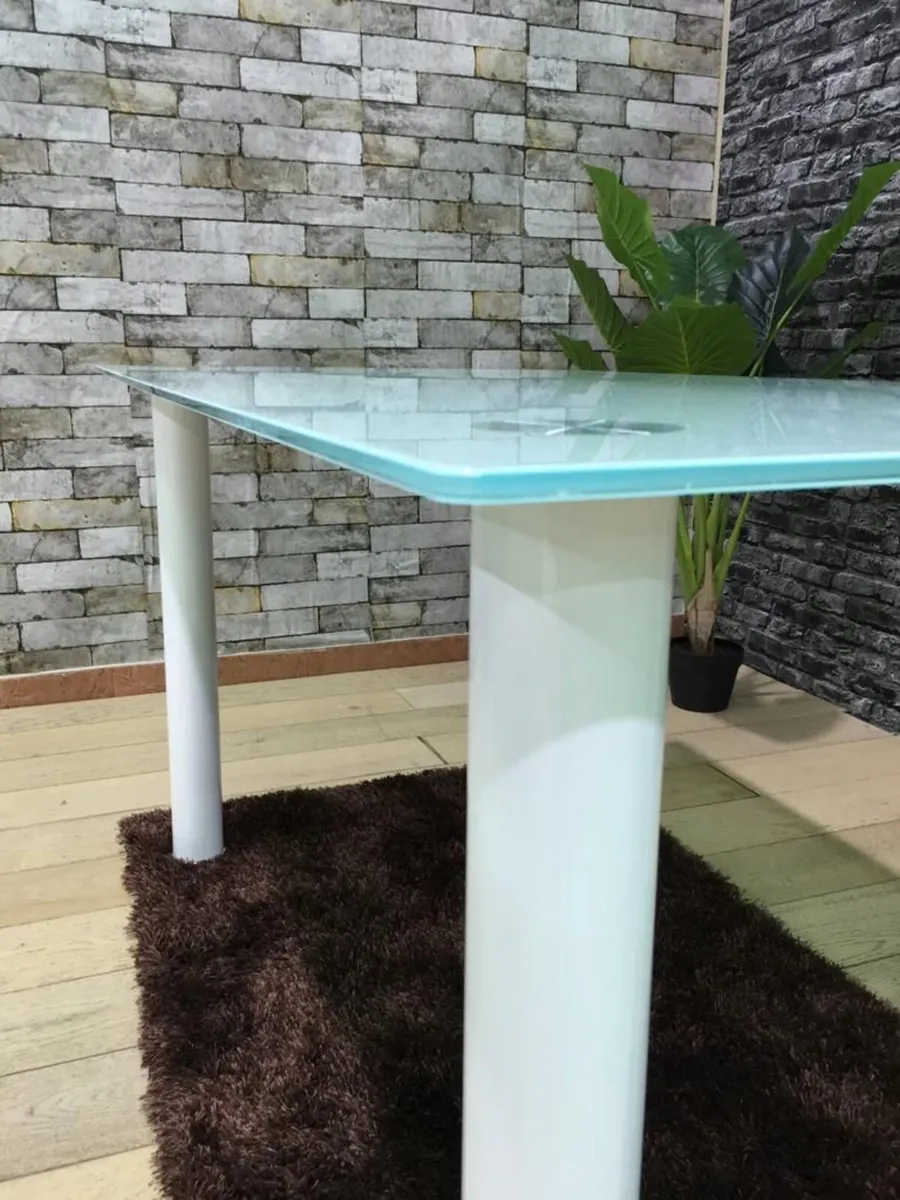 Glass Dining Table + 6 Chairs | FREE Delivery - Image 3