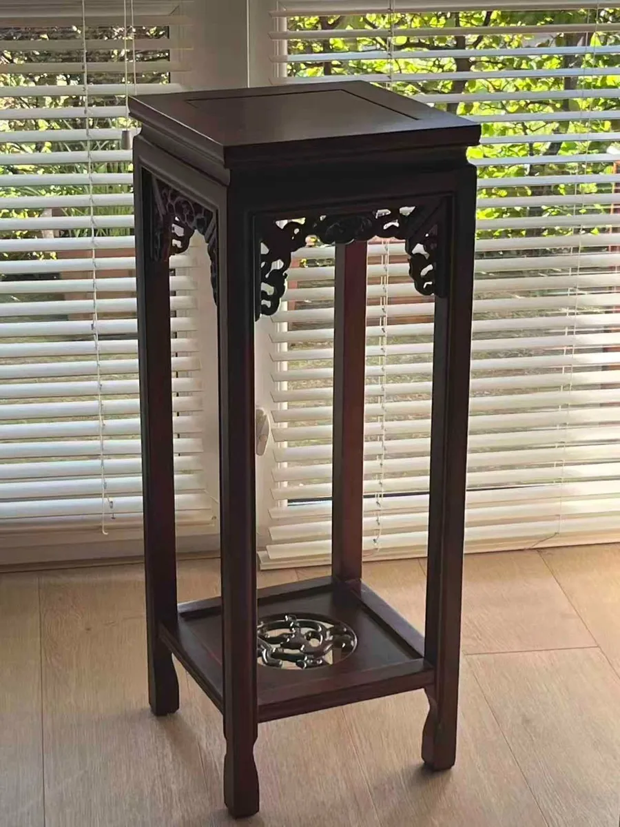 Solid Wood Oriental Plant / Display Stand - Image 2