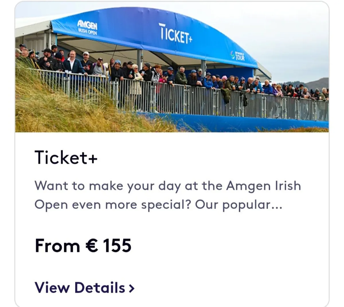 1 THURSDAY TICKET+ AMGEN IRISH OPEN