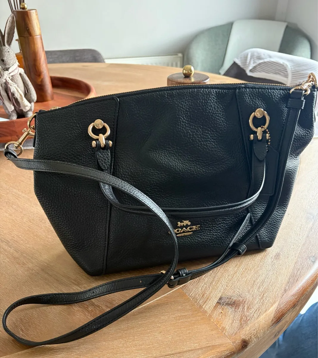 Coach black handbag - Image 2