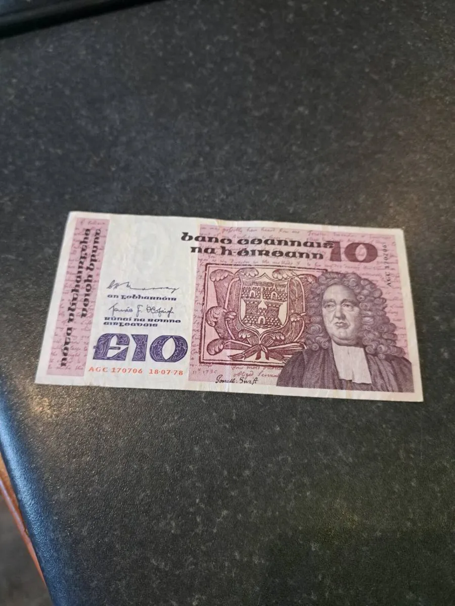 Old £10 pound noat - Image 3