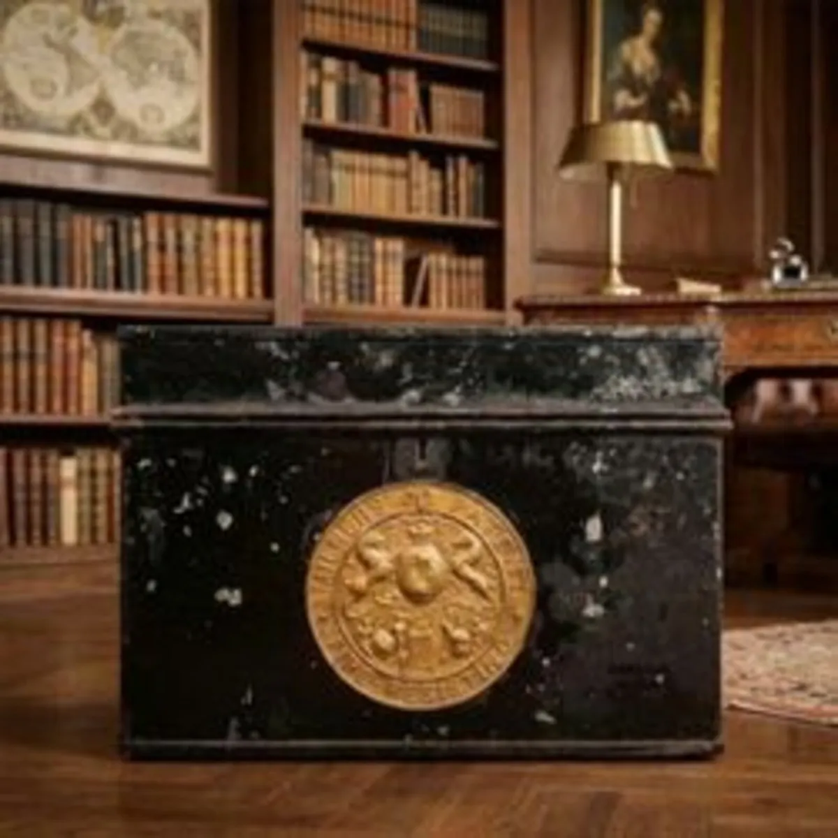 Rare Antique MILNERS SAFE CO. Liverpool Chest Safe - Image 1