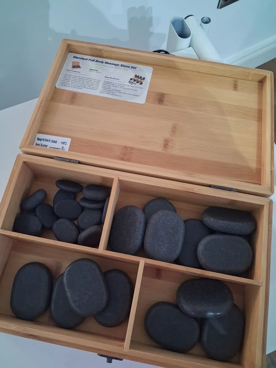 Hot stone masssage heater with stones - Image 2
