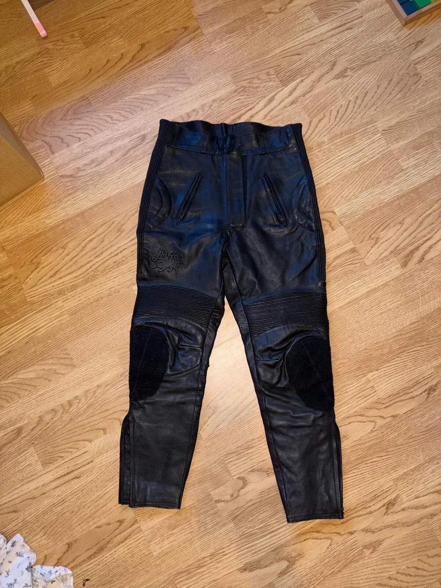 Leather motorcycle trousers - Image 1