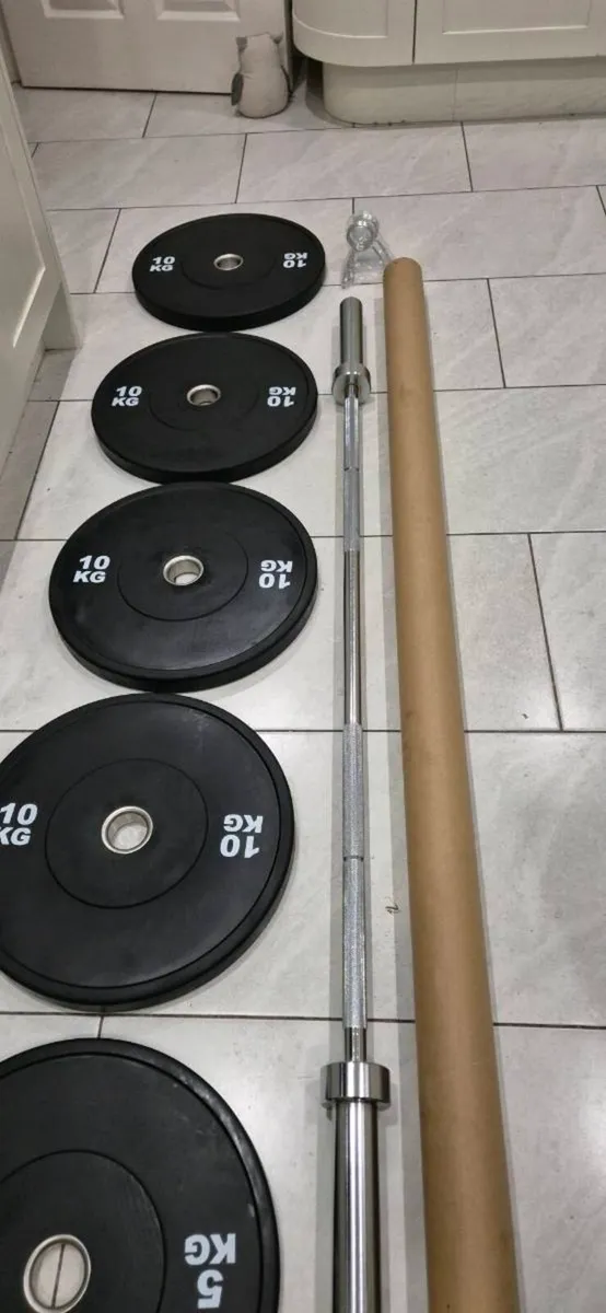 Brand new olympic bumper weight lifting set B - Image 2
