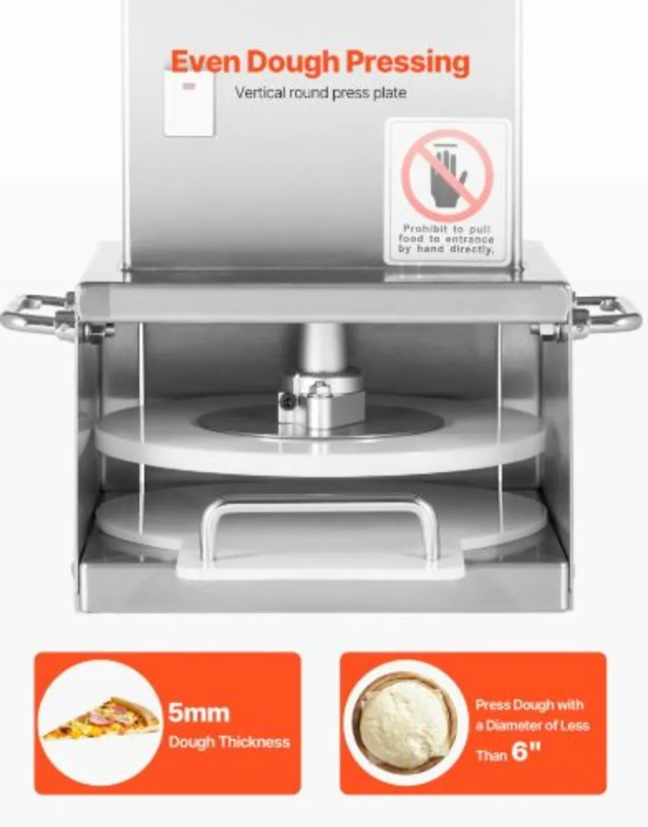 Electric Pizza Dough Press Machine, 6 inch Pizza - Image 4