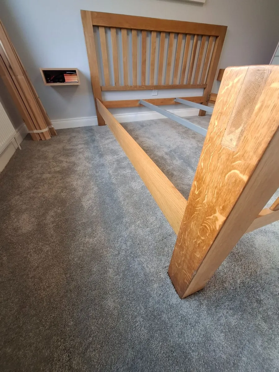 Bed Frame - 6' Super King Solid Oak - Image 4