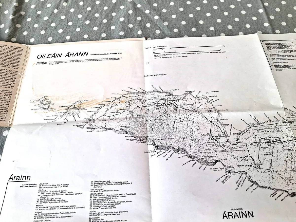 Tim Robinson Map of Aran Island 1980 edition - Image 3