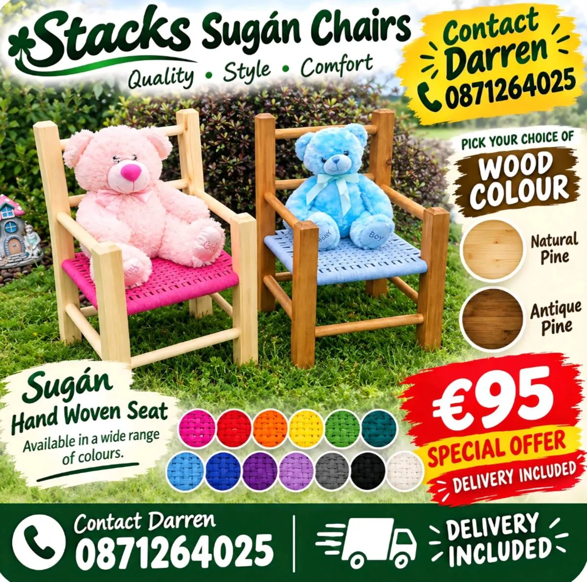 Childrens Sugan Chairs & Restoration - Image 1