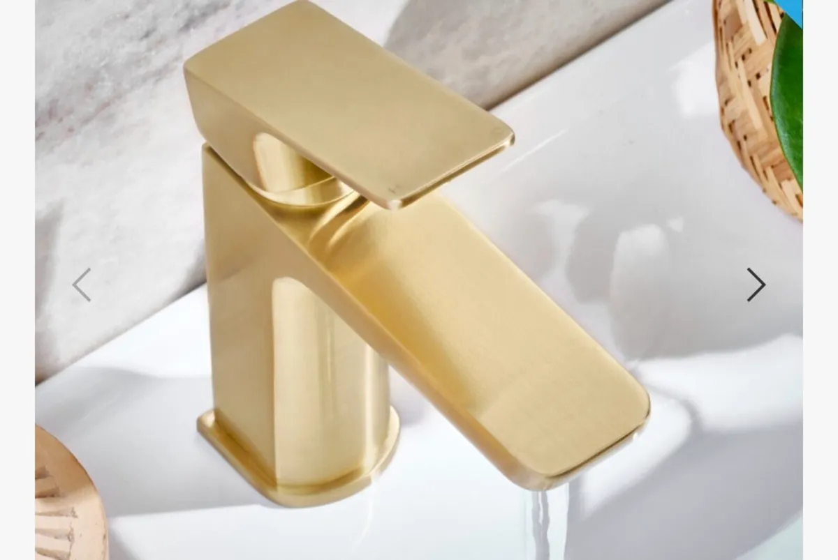 Brushed Brass Bathroom Tap - Image 1