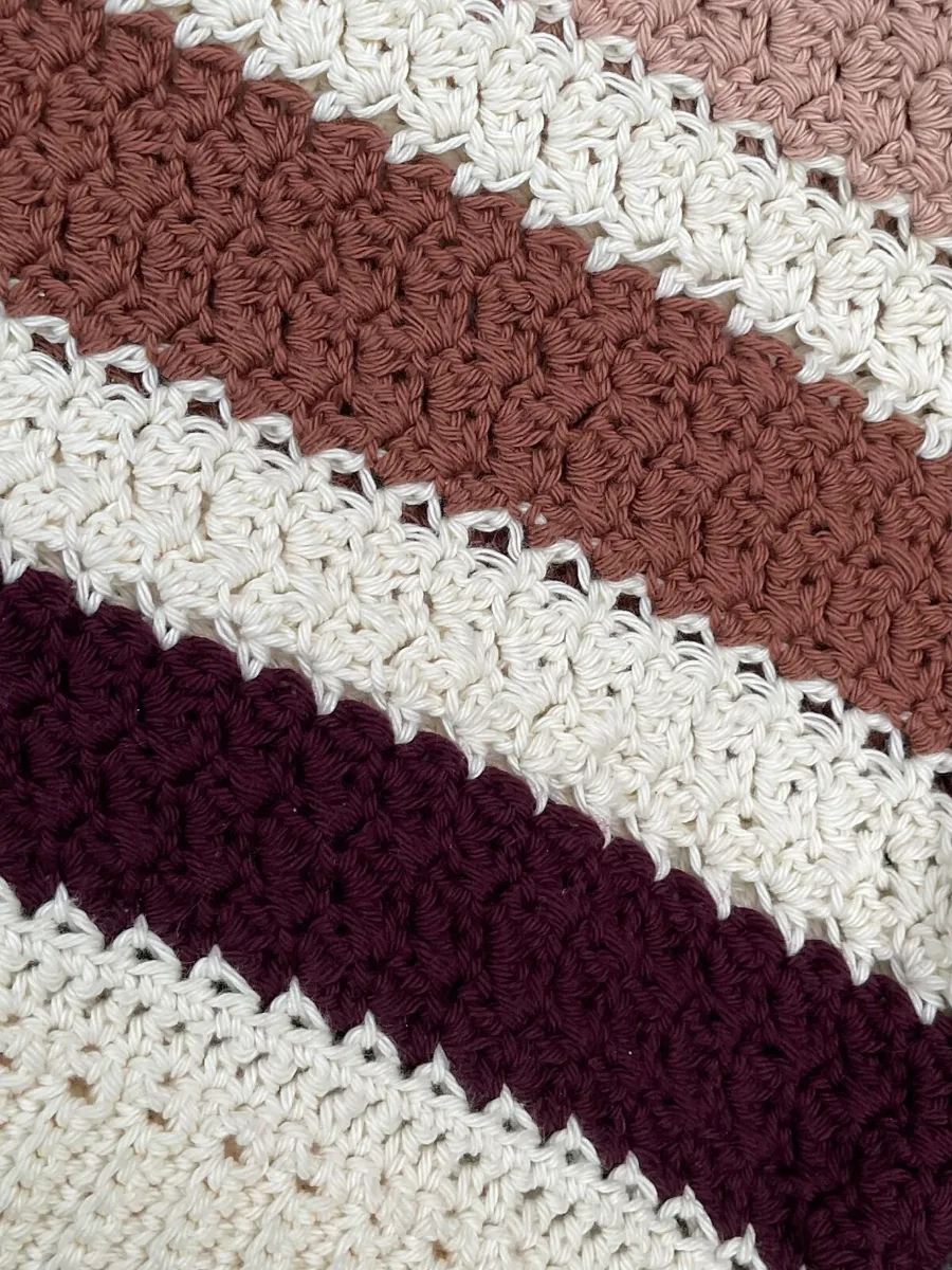 Handmade crochet oversized striped sweater - Image 3
