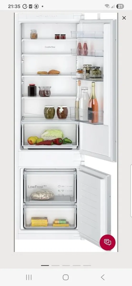 Neff Intergrated Fridge Freezer - Image 1