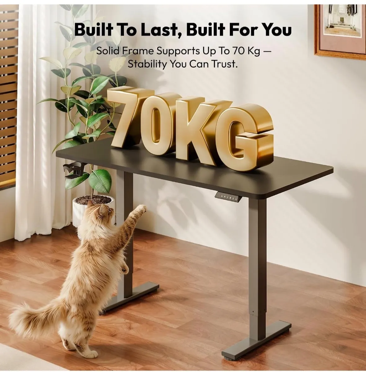 Electric Standing Desk 110 * 54 One Piece Height A - Image 4