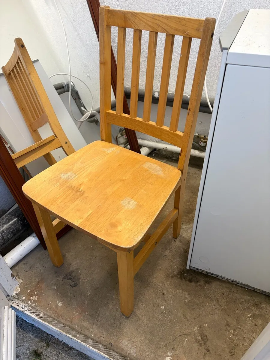 wooden kitchen chair wooden - Image 1