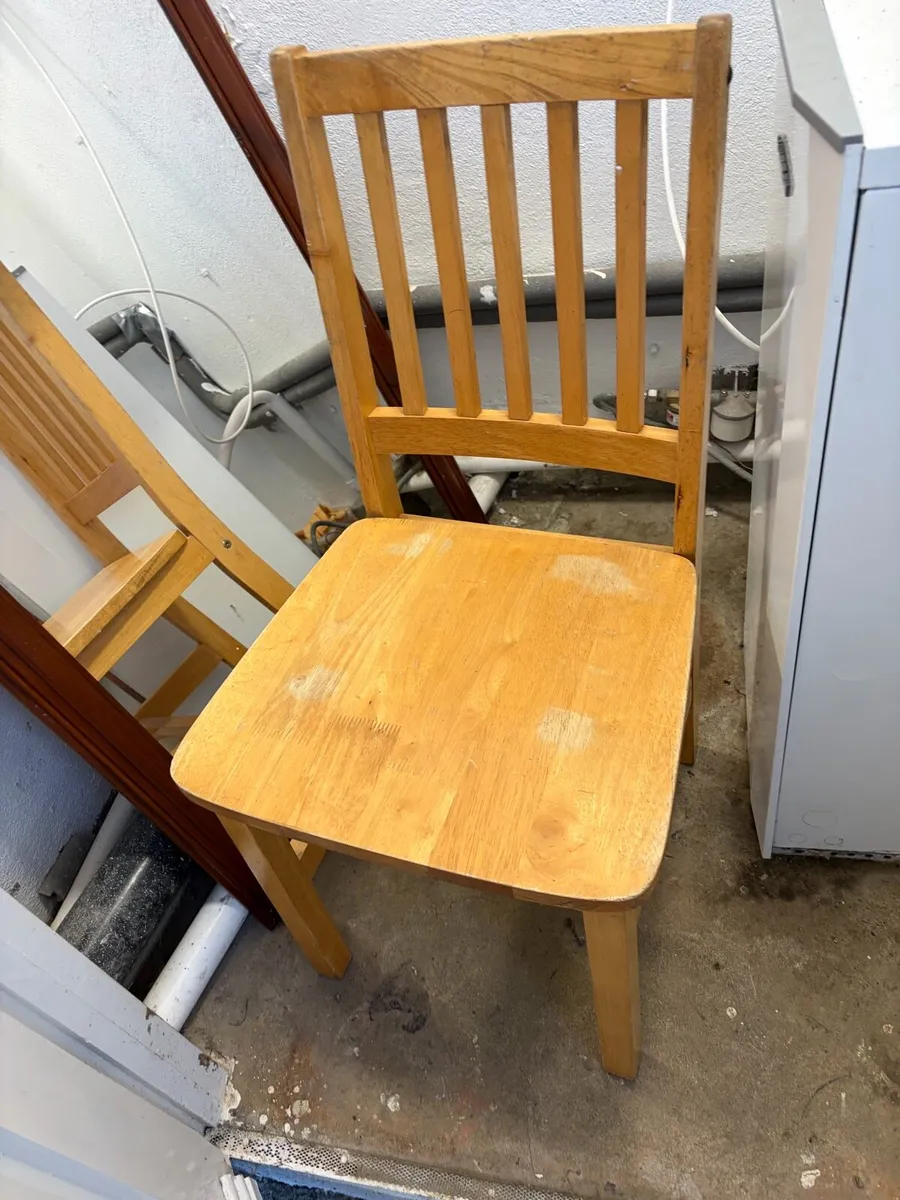 wooden kitchen chair wooden - Image 3