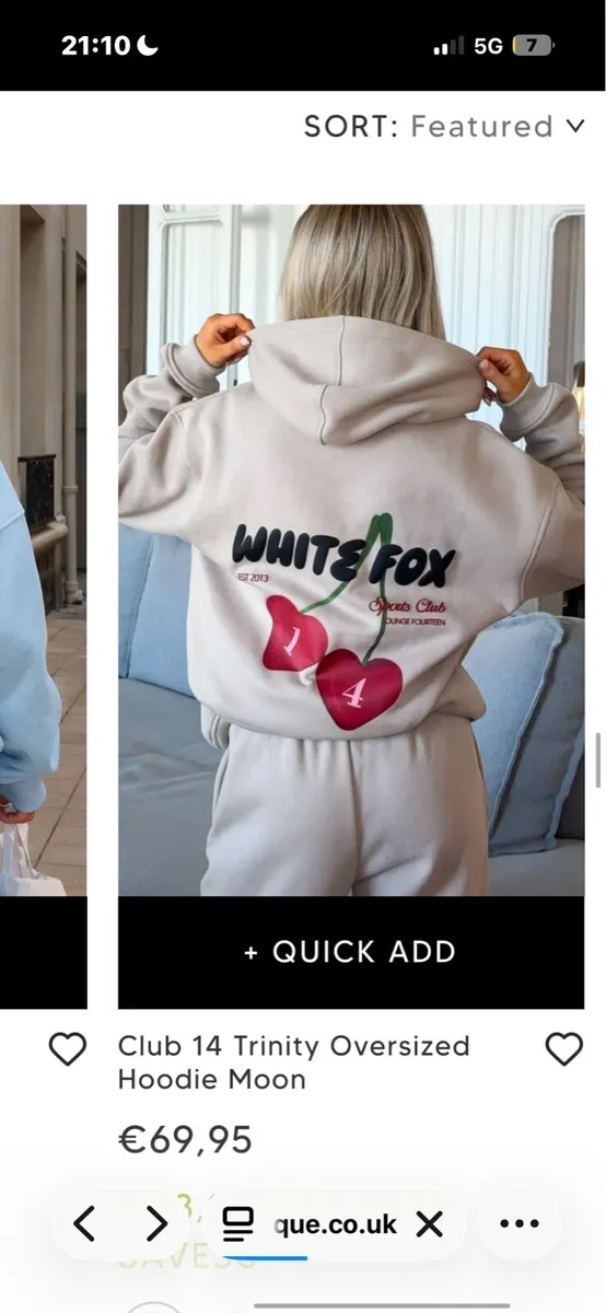 White Fox Hoodie - Image 1