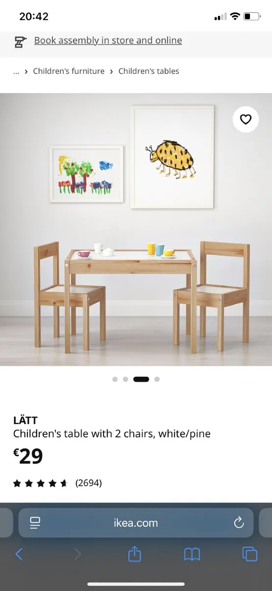 IKEA Latt kids table & chairs - Image 3
