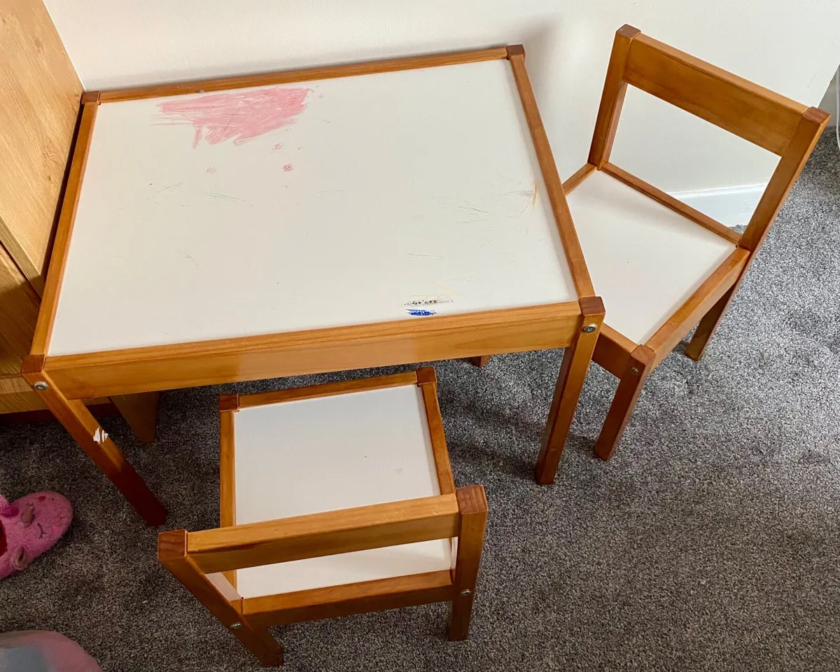 IKEA Latt kids table & chairs - Image 1