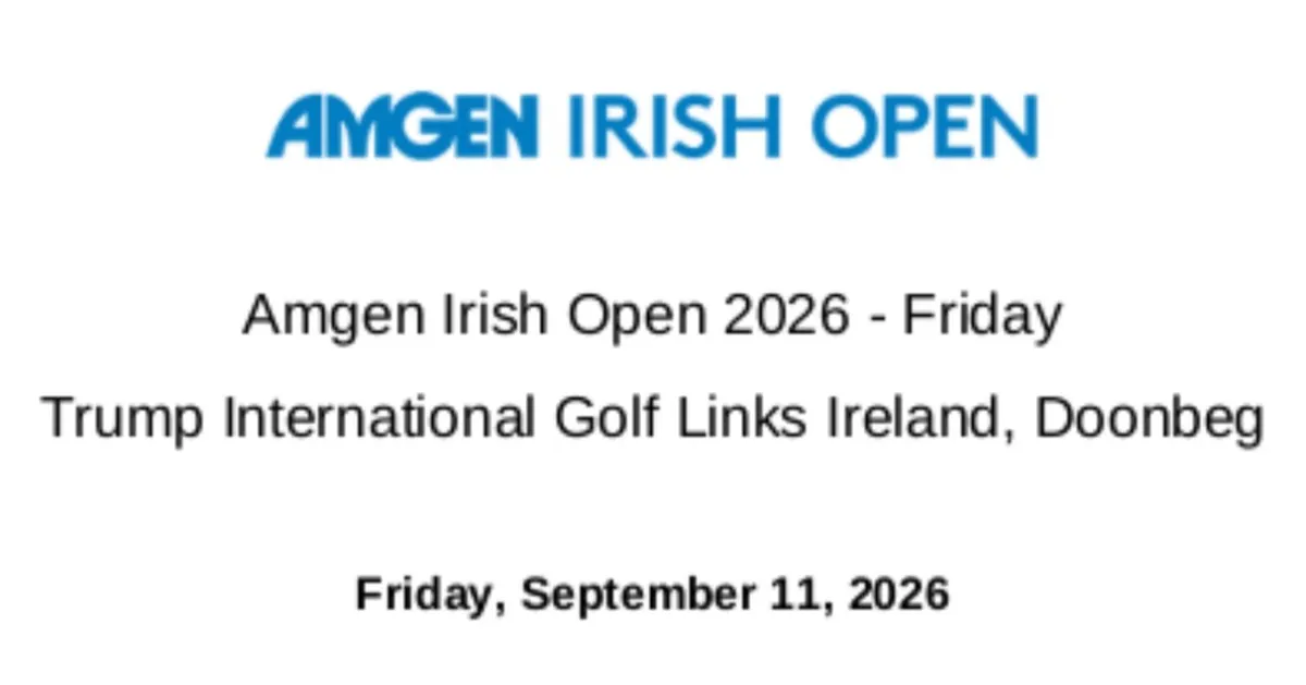 Amgen Irish Open Golf Ticket - Image 1