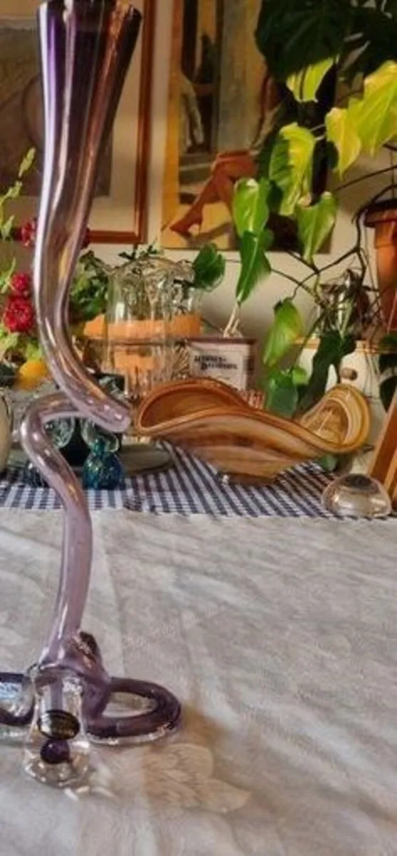 Murano glass spiral vase - Image 4