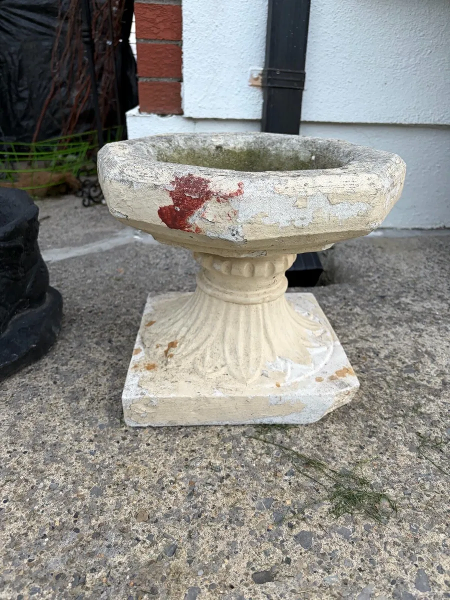 concrete bird bath or flower pot - Image 3