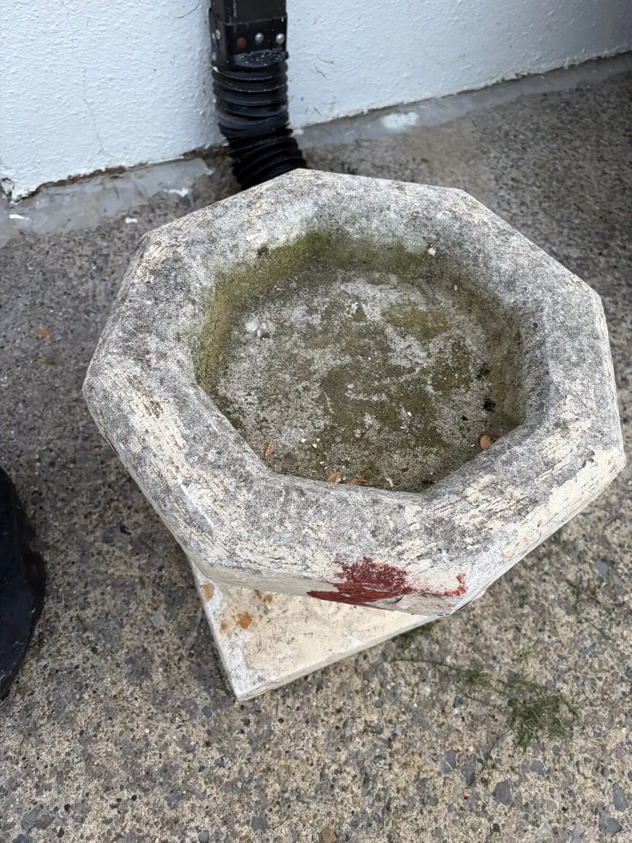 concrete bird bath or flower pot - Image 4