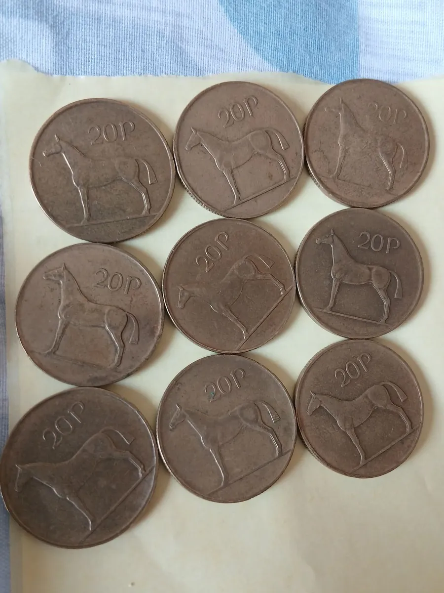 20p Coins x 9 - Image 1