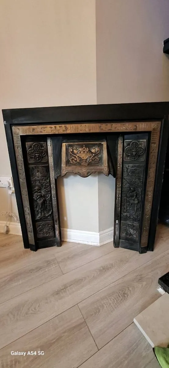 Cast iron fireplace insert