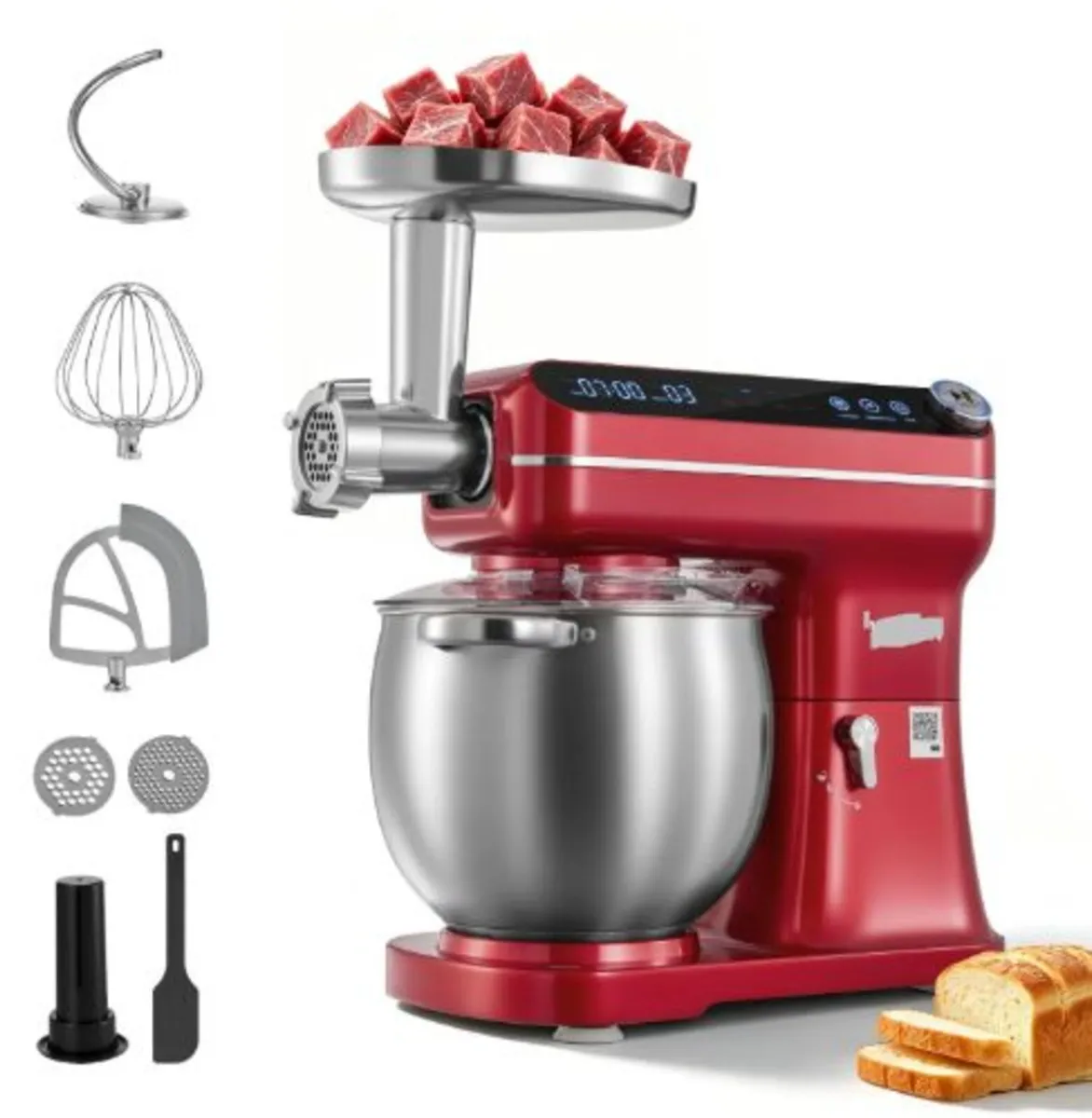 7L 2-in-1 Tilt Head Stand Mixer 1000W Electric - Image 2